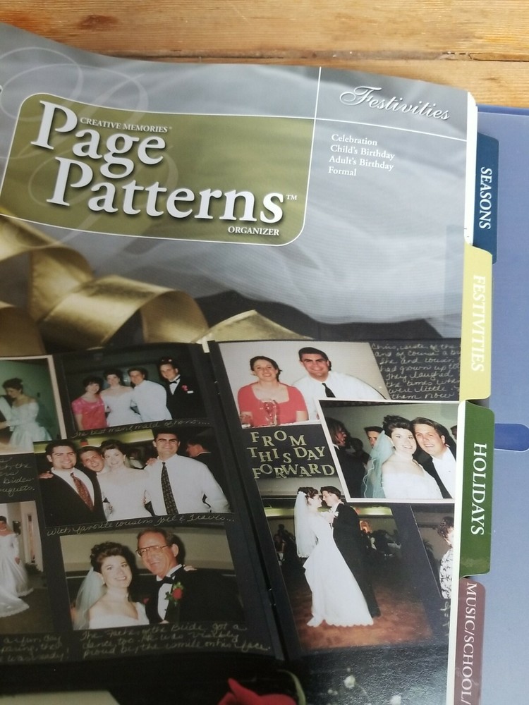Creative Memories Page Patterns Organizer SCRAPBOOK Layout Ideas