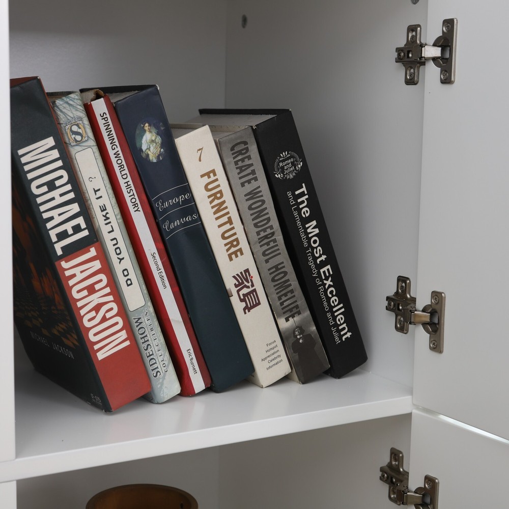 Accent Cabinet with 4 Doors Storage Sideboard Buffet Cabinet for Dining Room