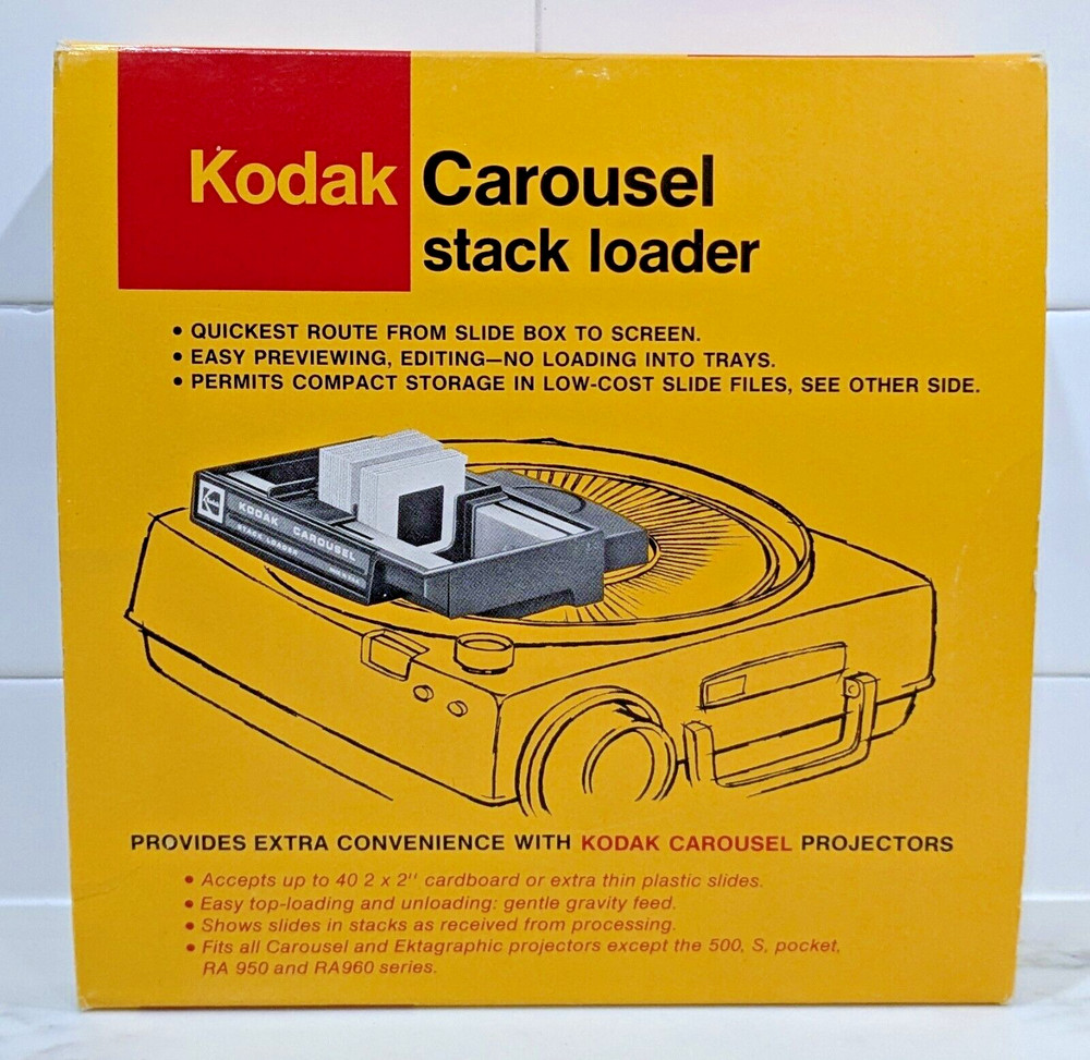 1979 Kodak Carousel Stack Loader B40 for Kodak Carousel Projectors with Manual