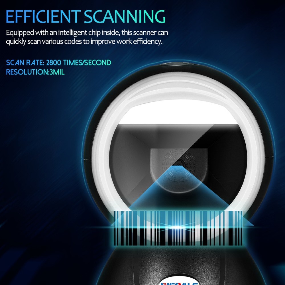 Scan Machine Hands Free Barcode Scanner For Supermarket Retail