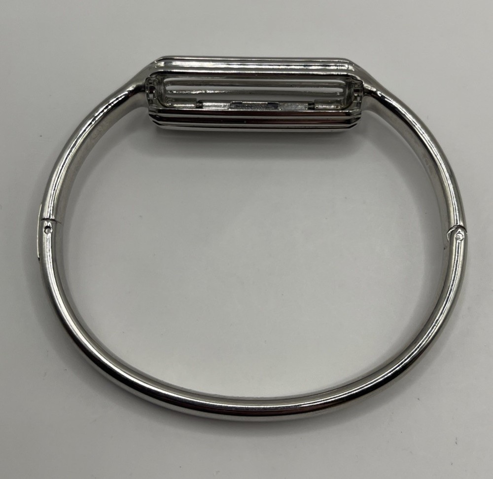 Fitbit Flex 2 Metal Bangle Bracelet Band Silver Tone