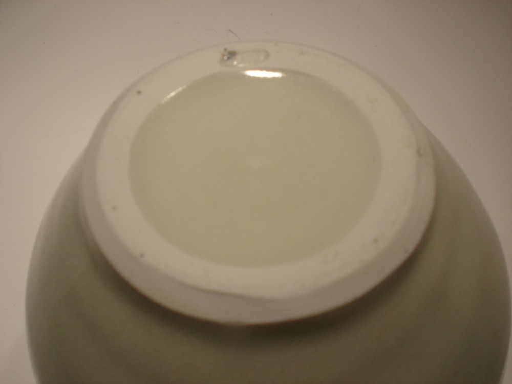 C. Jahn Pottery Green Pitcher