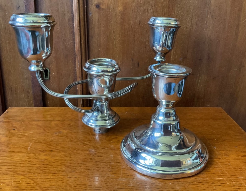 Candelabra Silver On Copper Made In England
