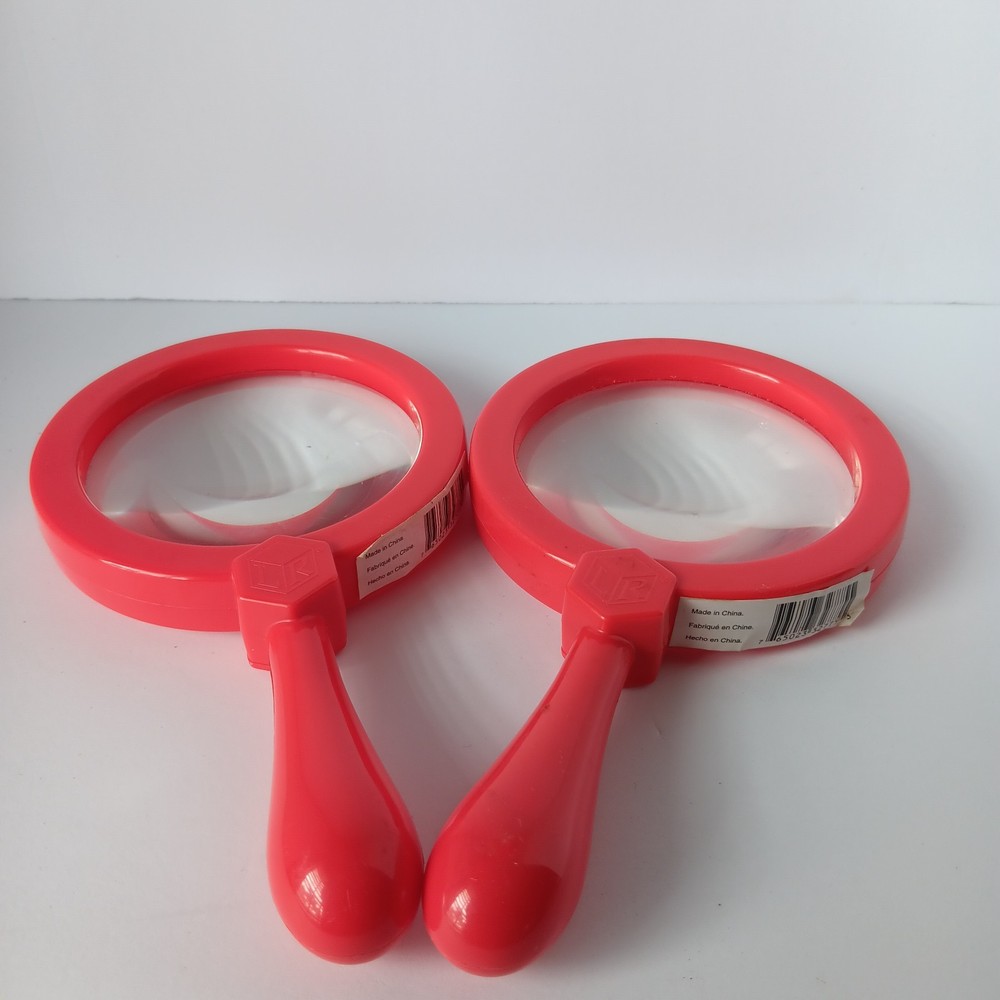 (2) Student Thick Durable Magnifying Glasses-Thick Plastic