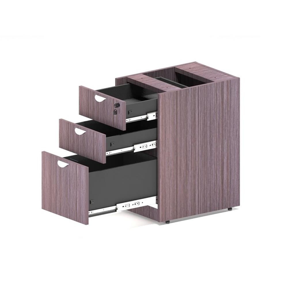 Scranton & Co 71" Reception Desk Reversible Return & File Storage in Driftwood