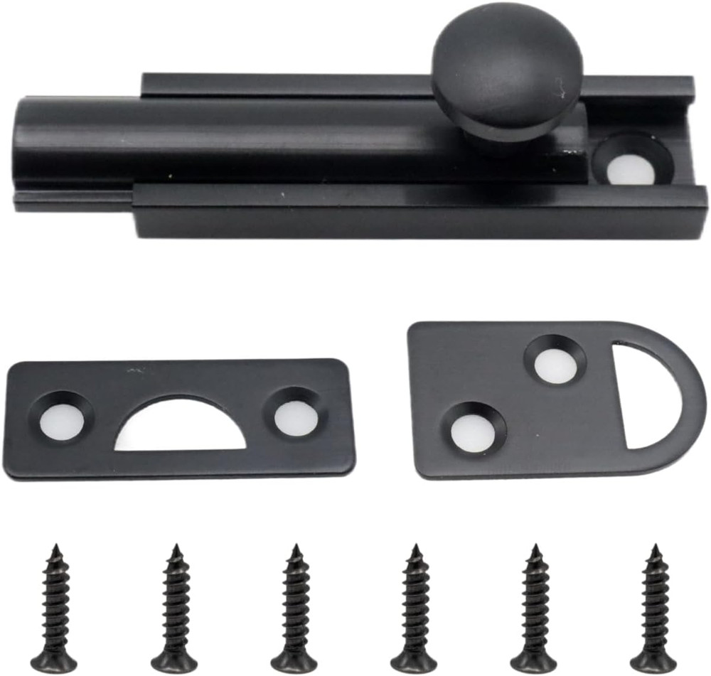 2 Inch Solid Copper Surface Bolt, Copper Slide Lock, Cabinet Surface Bolt with S