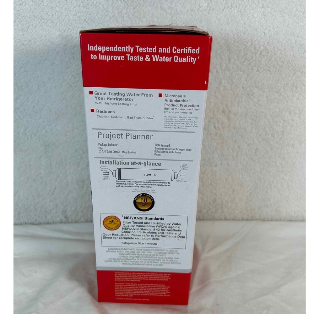 DuPont WFIR200X Universal Direct Connect Refrigerator Icemaker Water Filter NEW
