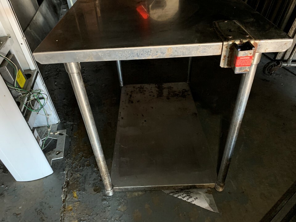 John boos Custom Cutting Table w/ SliceChief Table Mount