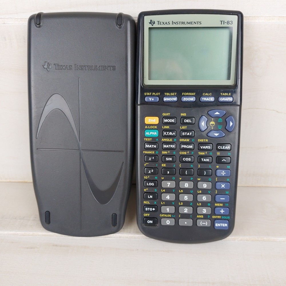 TI-83 Handheld Texas Instruments Graphing Calculator Tested, Working