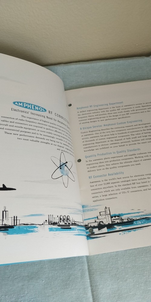 1960 ~ Amphenol ~ Catalog D3 - RF Connectors w/ assembly instructions + extras