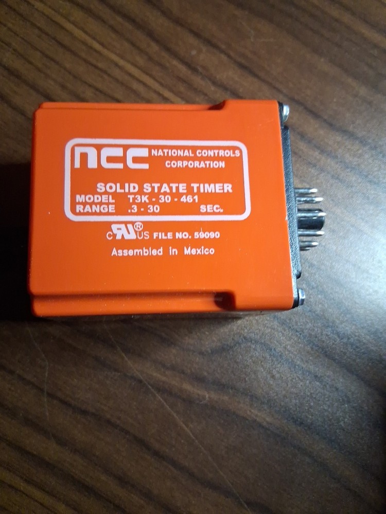 NCC Solid State Time Delay Relay .3-30SEC 120V T3K-00030-461