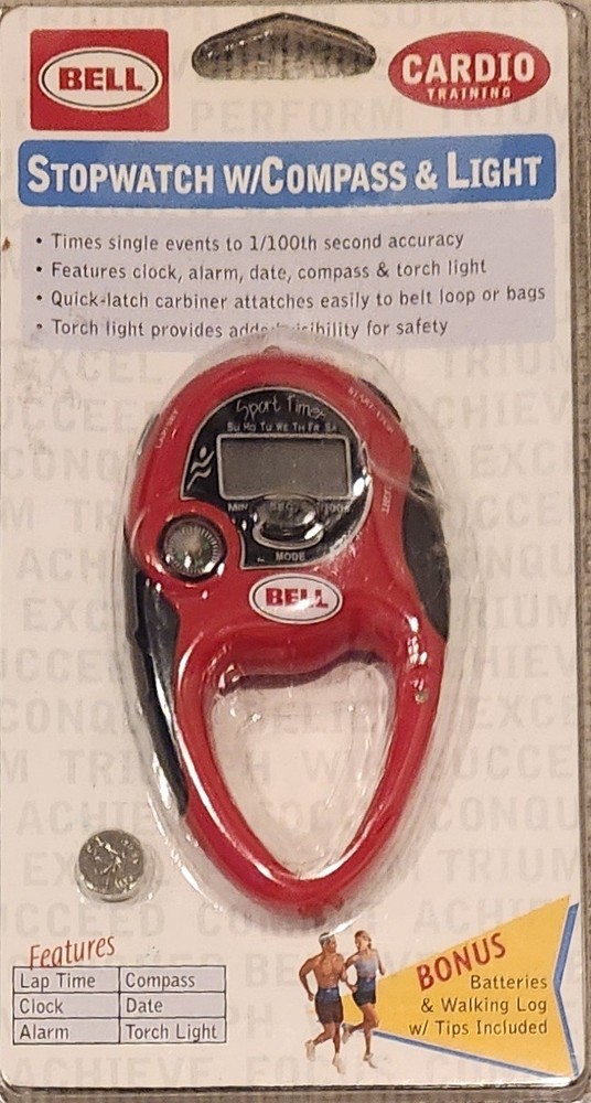 BELL CARDIO TRAINING  Stop Watch/W Compass & Light