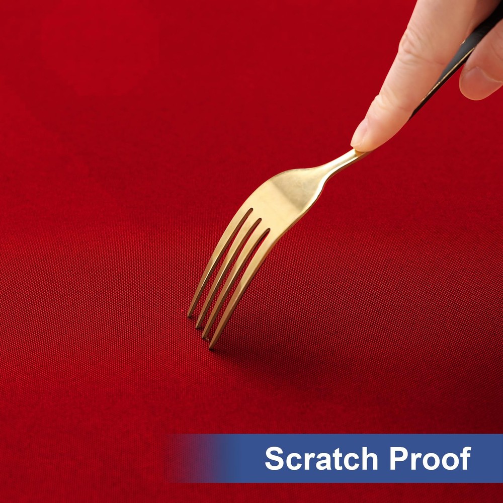 Rectangle Table Cloth Cover, Waterproof Polyester Elastic Fitted Tablecloth, ...