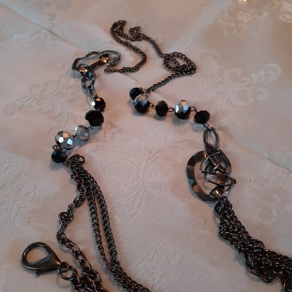 Beading And Chain ID Holder 24" Long