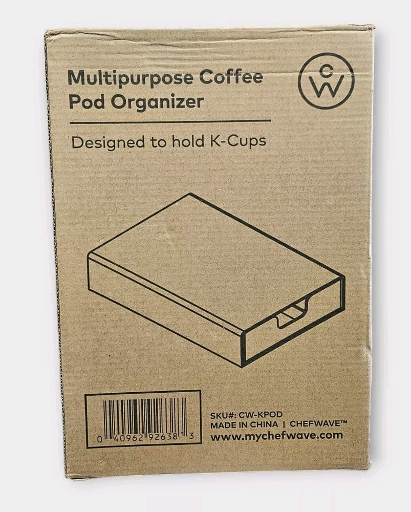 ChefWave K Cup Capsule Multipurpose Coffee Pod Organizer with Drawer