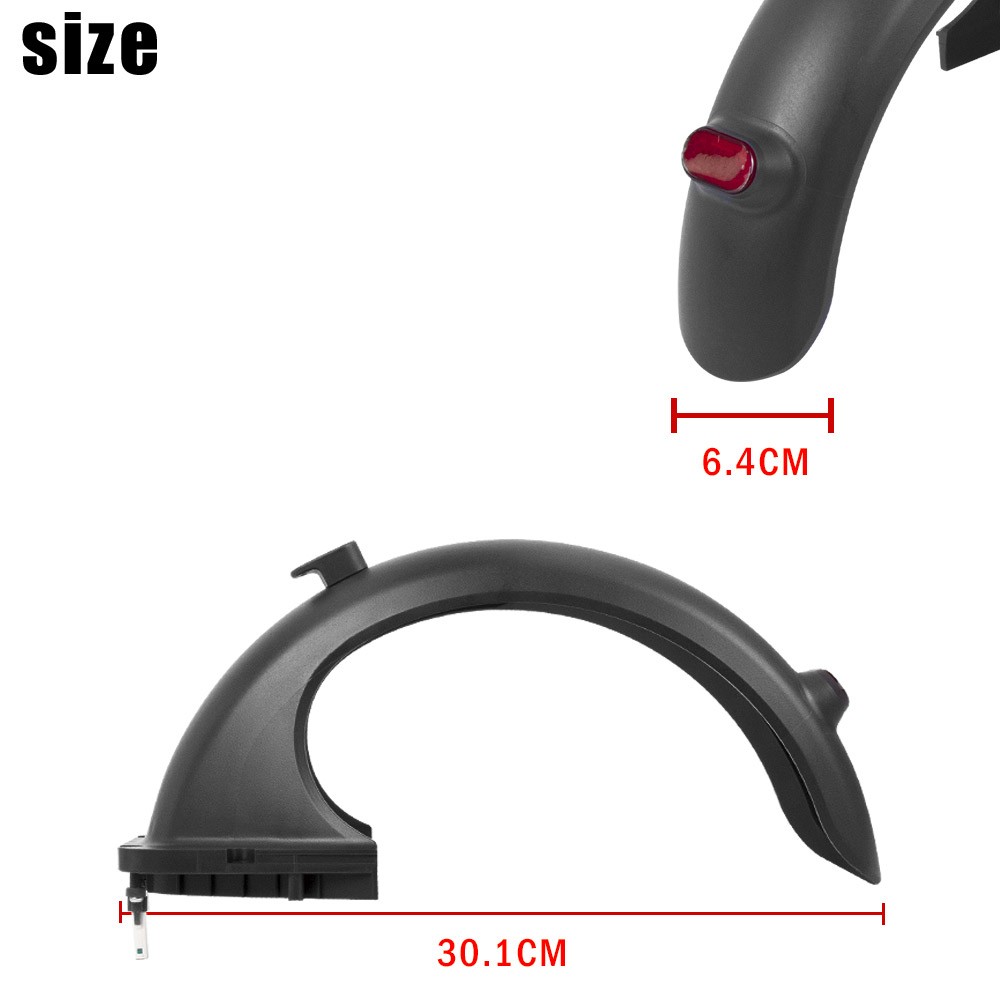 Black Rear Fender Taillight Bracket Kit for Ninebot Max G30 G30LP G30D E-Scooter