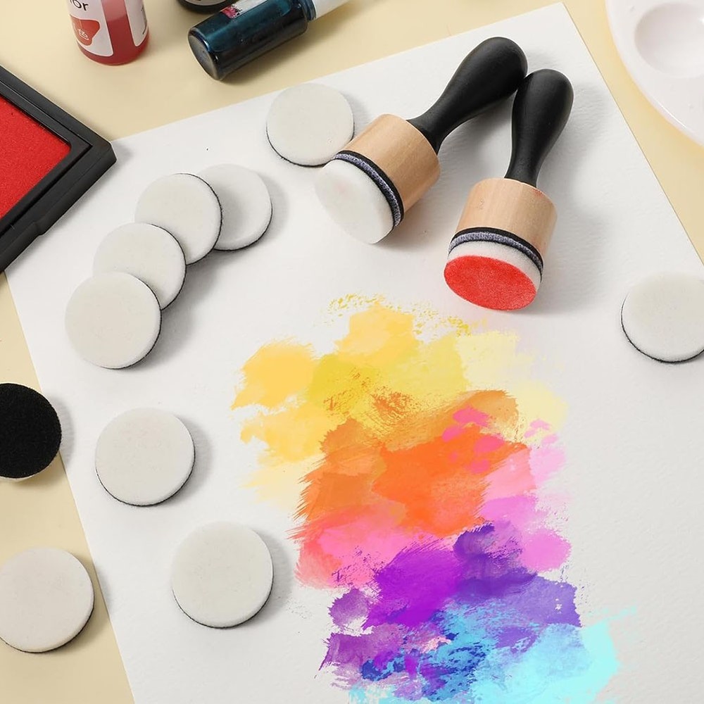 62Pack Ink Blending Tool - 2Pcs Applicator Tools and 60Pcs Replacement9076