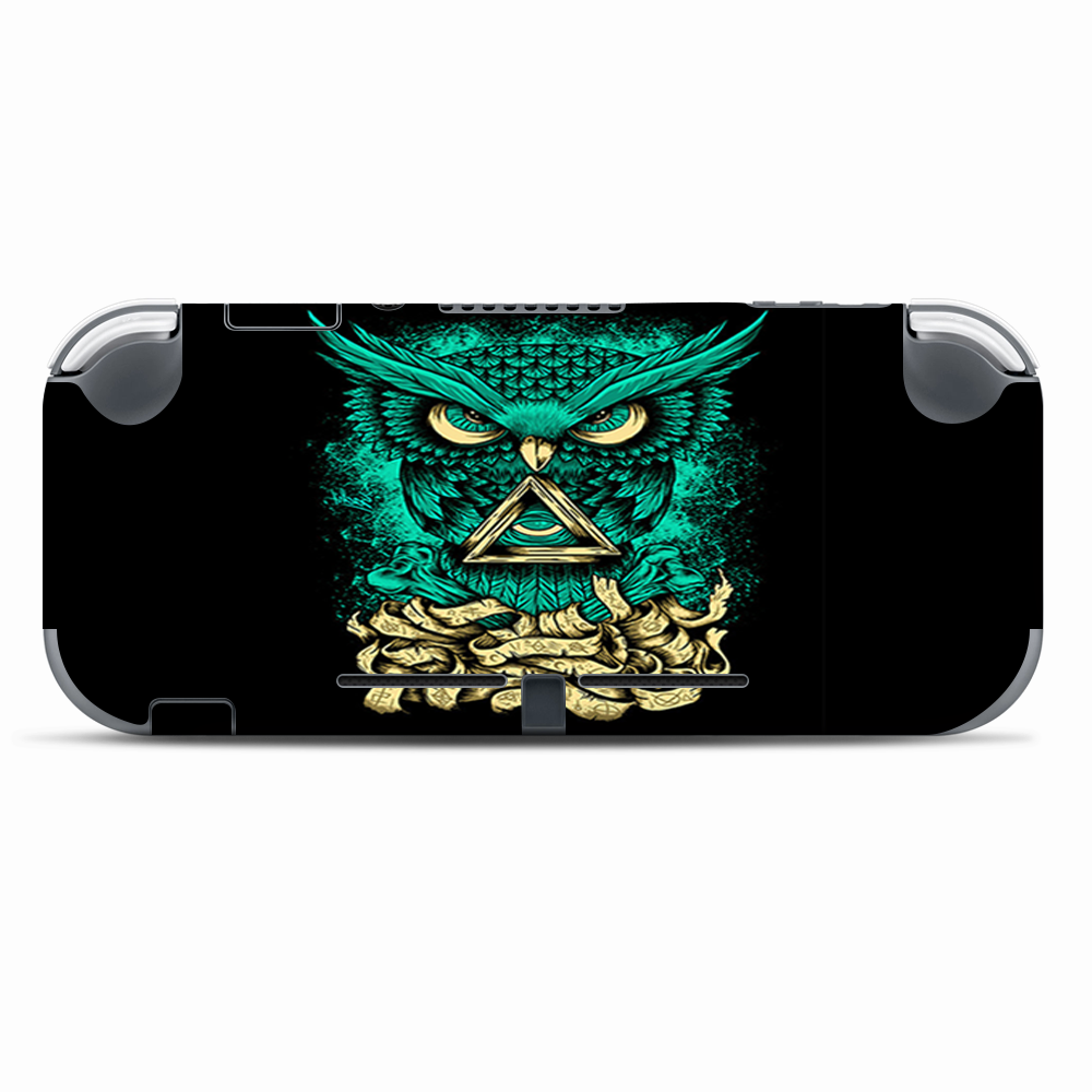 Skins Decals wrap for Nintendo Switch Lite - Awesome Owl Evil