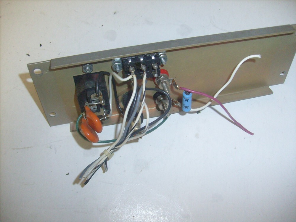 Millivac RF Millivoltmeter MV-723B Back panel with fuse