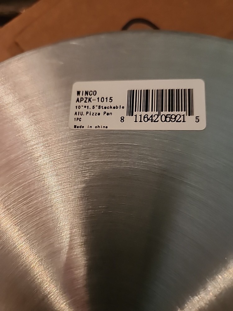 10"x1.5" Stackable Alu. Pizza Pan (6 Each)