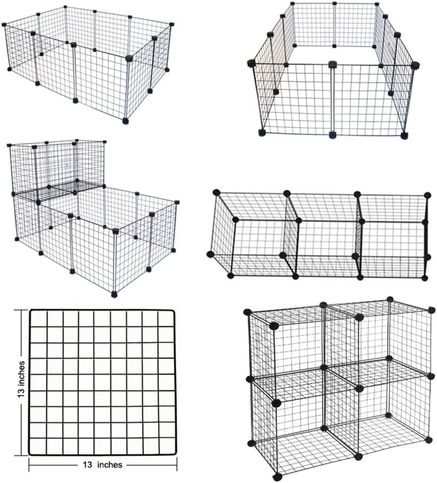 Multi-Functional Metal Wire Cube Storage Organizer Animal Cage