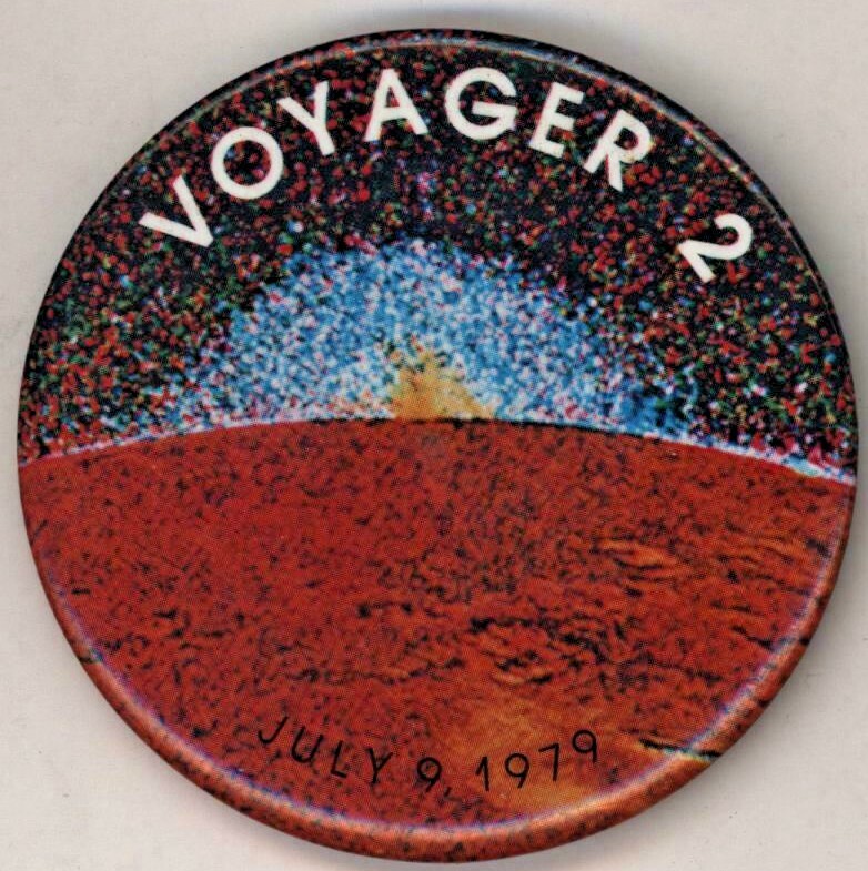 1979 VOYAGER 2  2 1/2" Pinback Button
