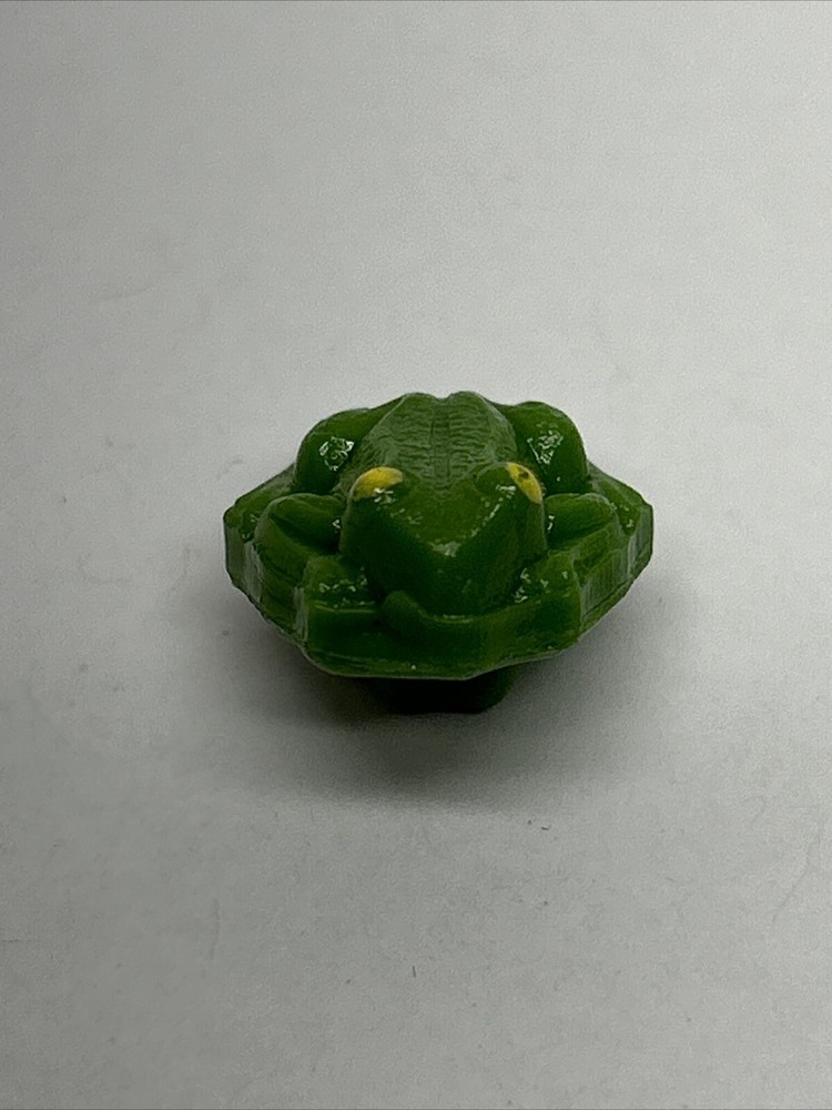Vintage Sewing Button Plastic Green Frog