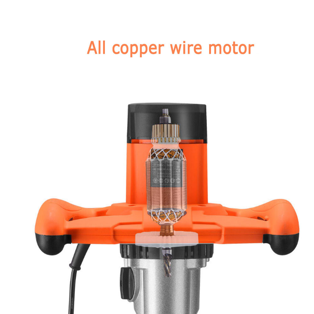 Handheld Double Pole Mixer Paint Cement Mixing Power Tools Plastering Machine