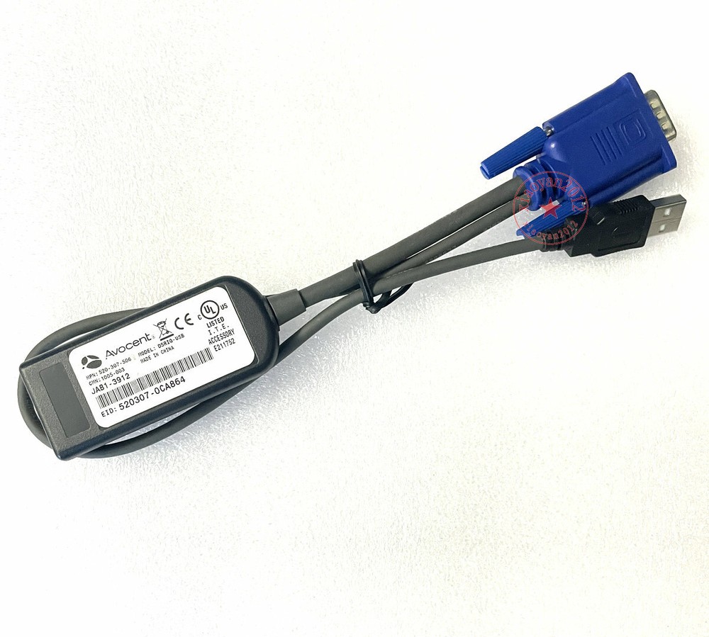 1pc Avocent DSRIQ-USB DSR USB KVM Switch Server Module cable (Black)