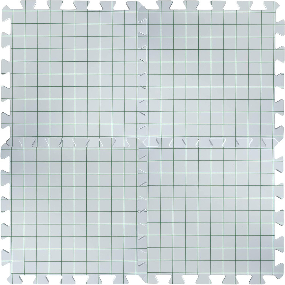 Interlocking Needlepoint, Knitting, and Crochet Blocking Boards, 12'' W X 12'' L
