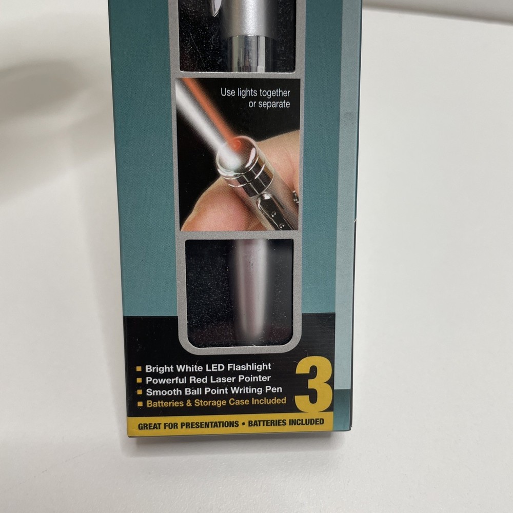 "Tradewinds" Laser Flash Light Pens 3 Function Combo TWO PENS- BRAND NEW
