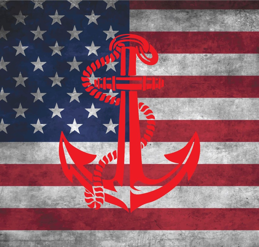 Navy Ship Anchor - Vinyl Decal