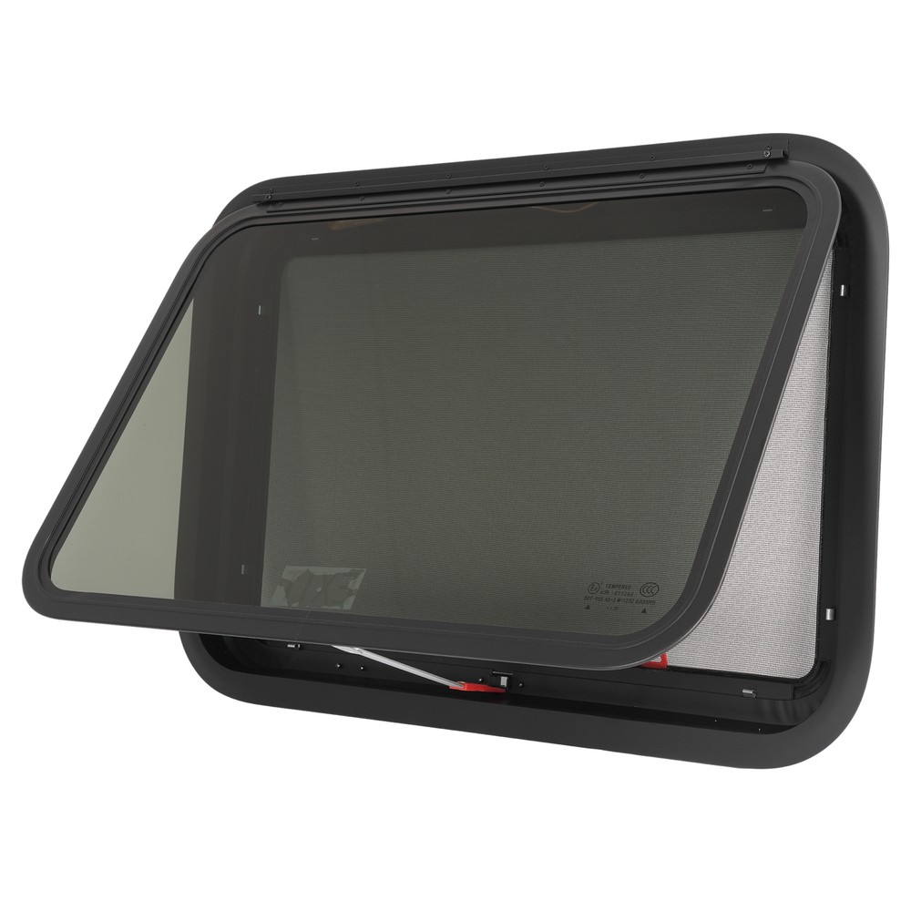 30"×20" Emergency Exit Push-Out Glass Window w/ Trim&Screen For RV Camper Window