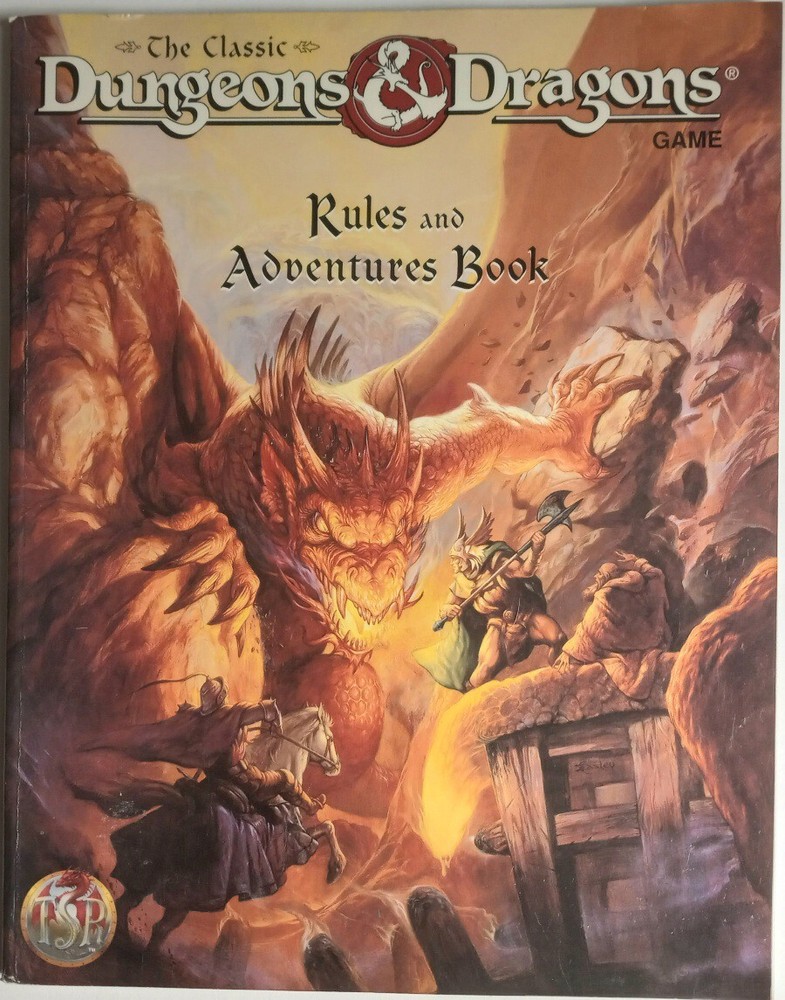 Classic Dungeons & Dragons Rules & Adventures Book (1994) TSR Soft Back *LN*