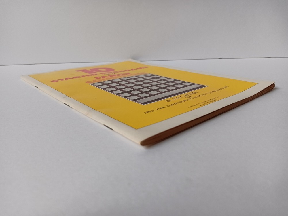 10 Starter Programs Family Computing Apple Atari Comm 64 Vic 20 TI Timex TRS-80