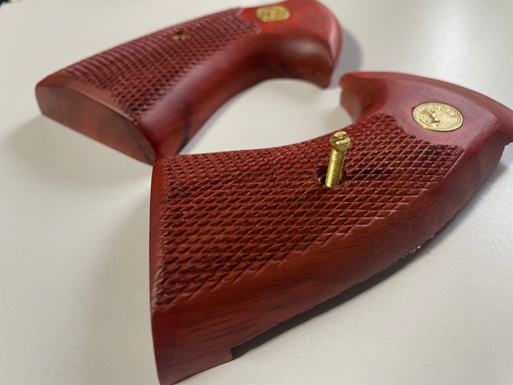 New Handle grips For Colt Python (I, E Frame) grip, Hard wood grips, handmade