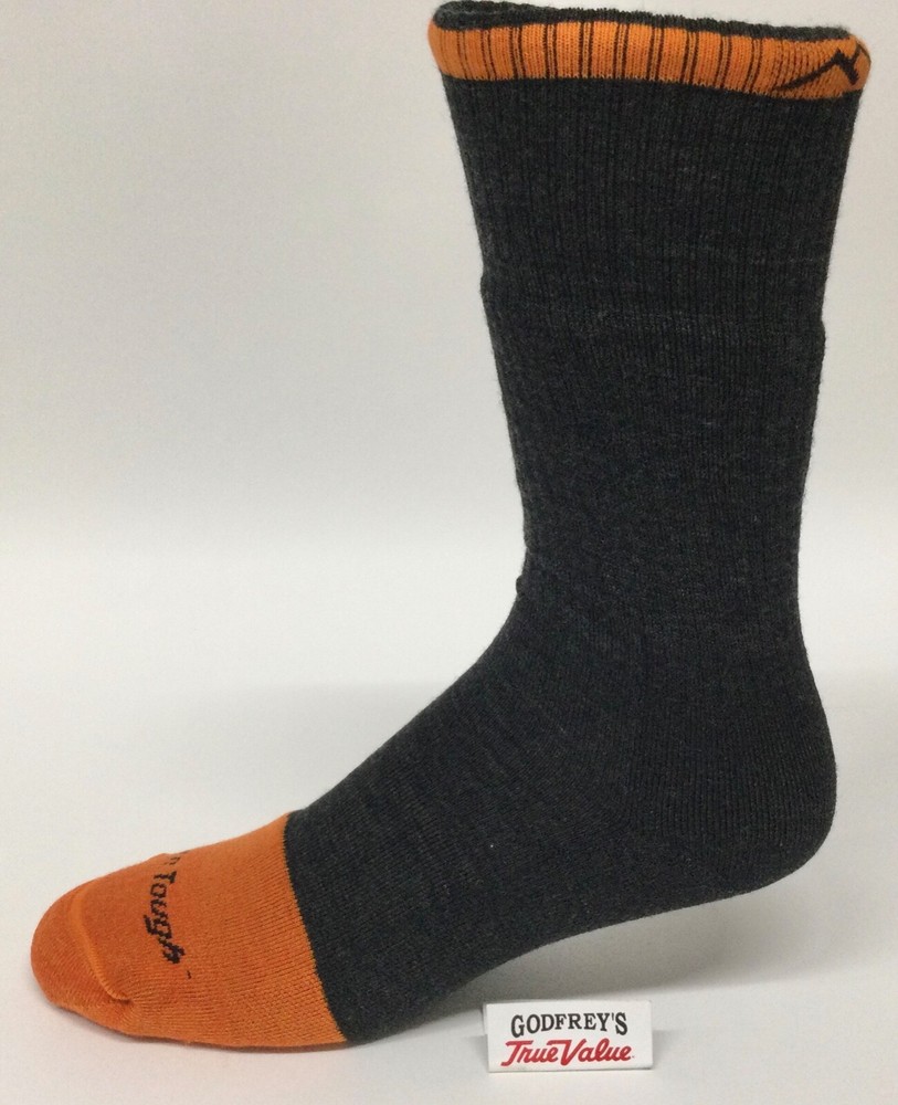 DARN TOUGH 2006 MEN'S Graphite MERINO Steely WOOL BOOT SOCK Full Cushion Toe