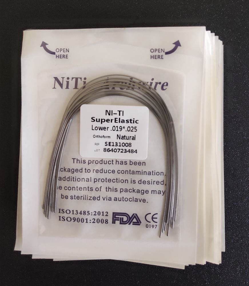 10Pc Dental Orthodontic NiTi Super Elastic Arch Wires assorted Round Rectangular