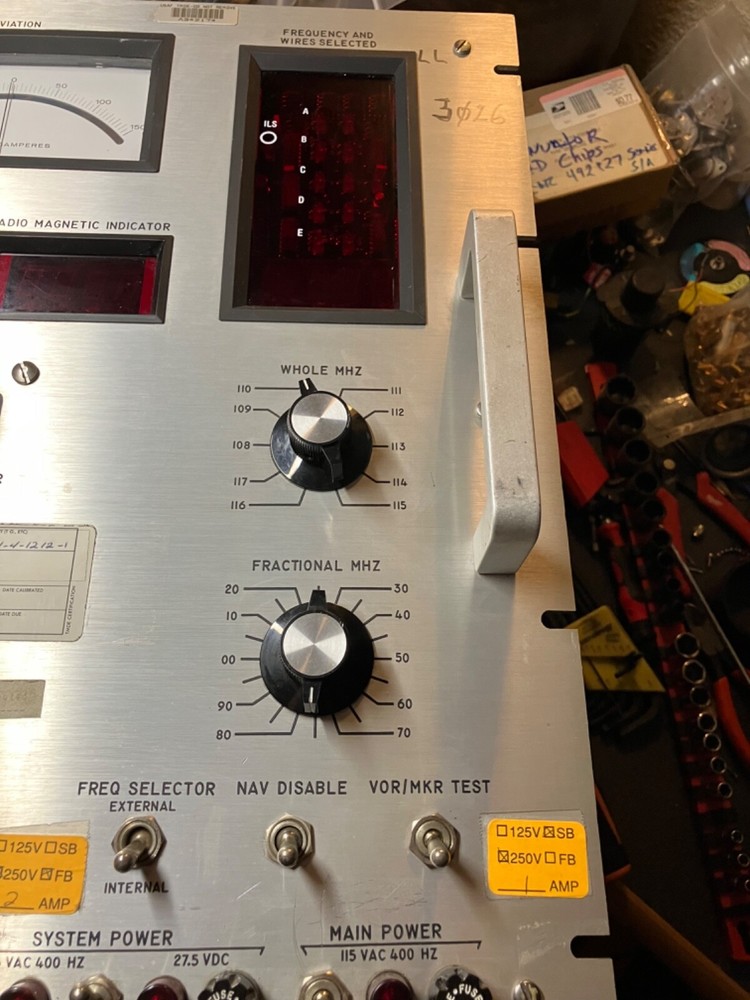 Bendix Avionics RNT-260A VOR ILS Sys Test Panel System 4000951-6001