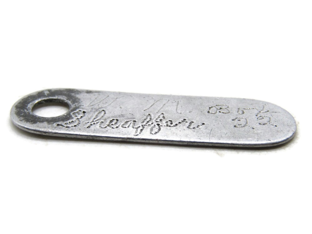 Mount Joy Penna Etched Charm W.M. Sheaffer Bob 22 Silver Tone