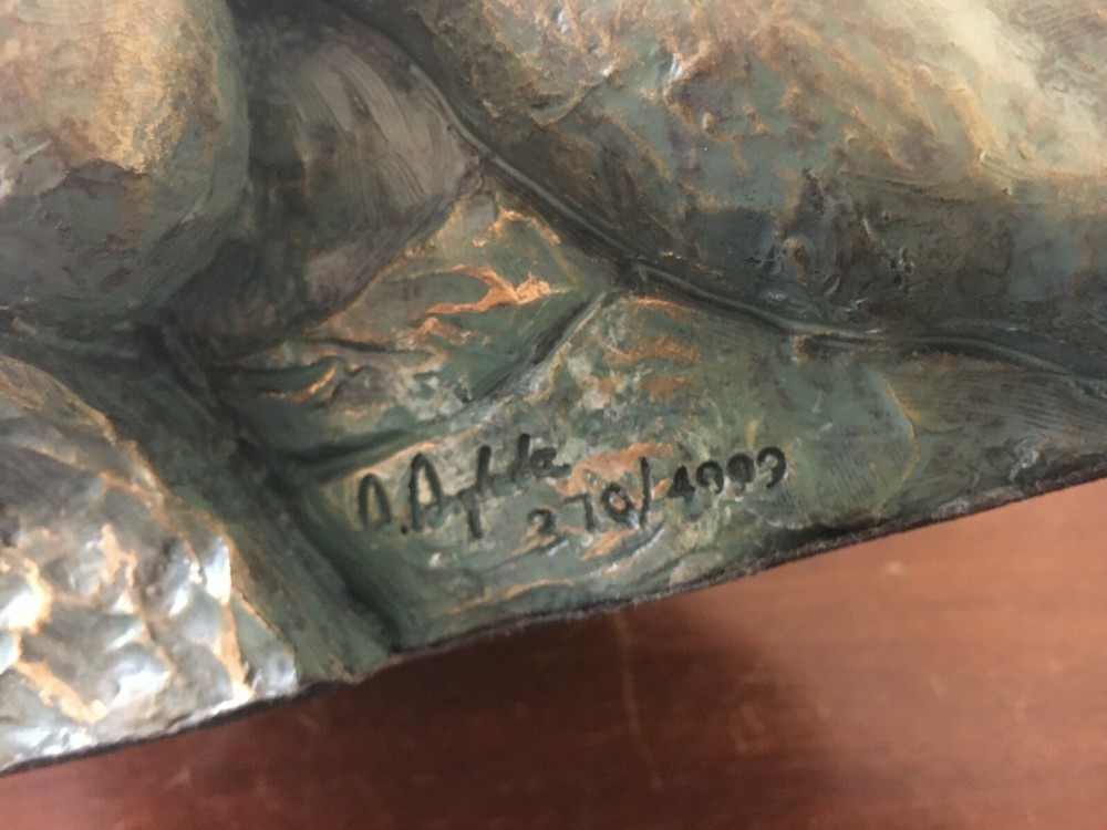 1 Bronze Statue Baby / Signed Aanglada Numbered