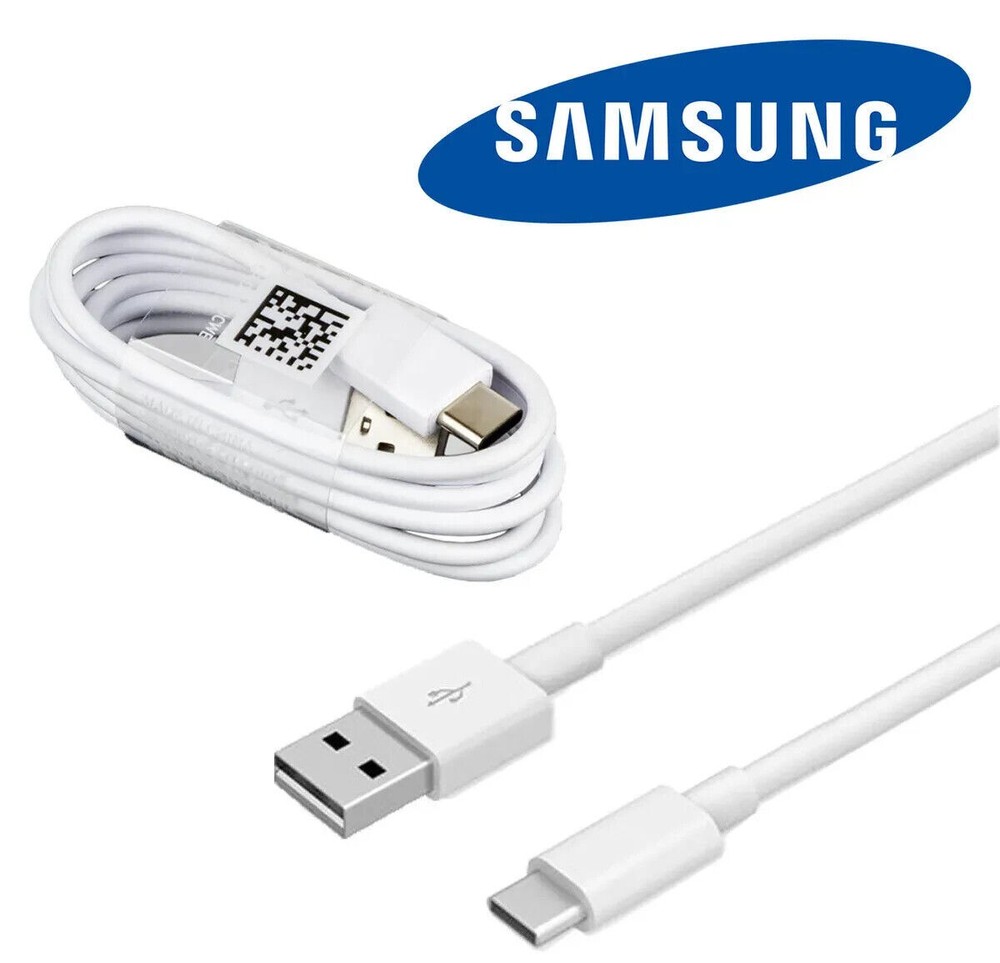 For Samsung Type C USB Fast Charging Data Sync Cable Lead Wire White