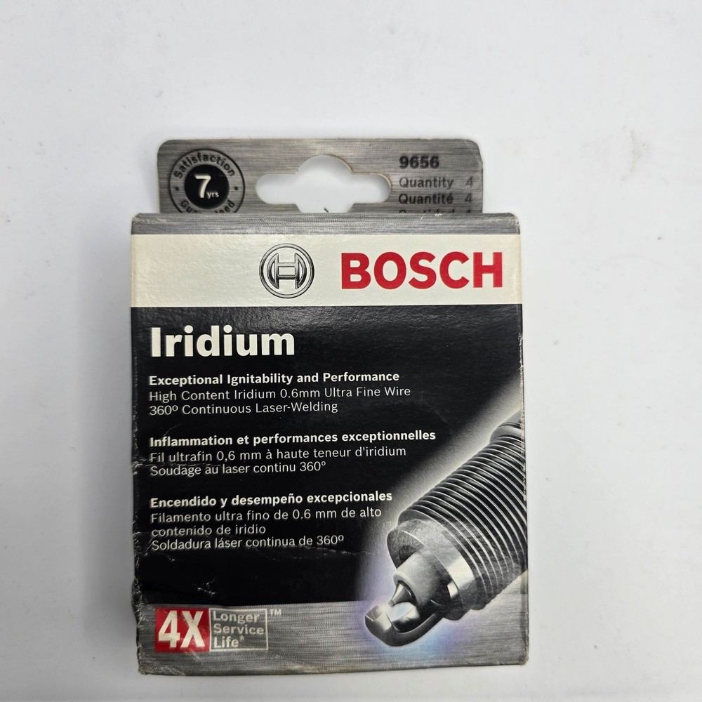 Bosch 9656 Iridium Spark Plugs - Extended Service Life