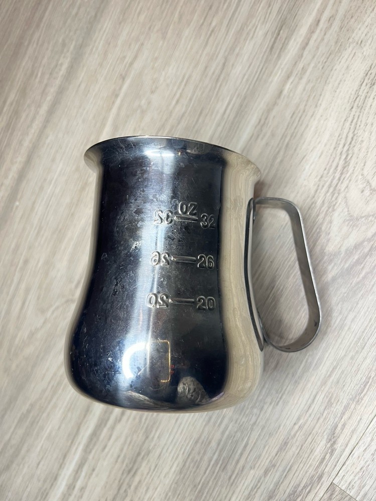 Expresso Milk Pitcher 40 Oz. Capacity Engraved Measuring Scale