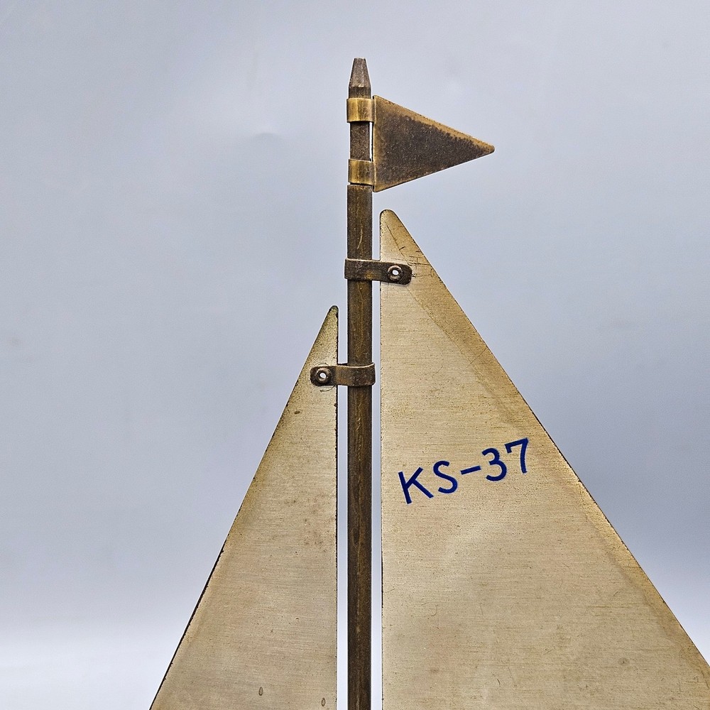 Vintage Japanese Sailboat Form Table Lighter