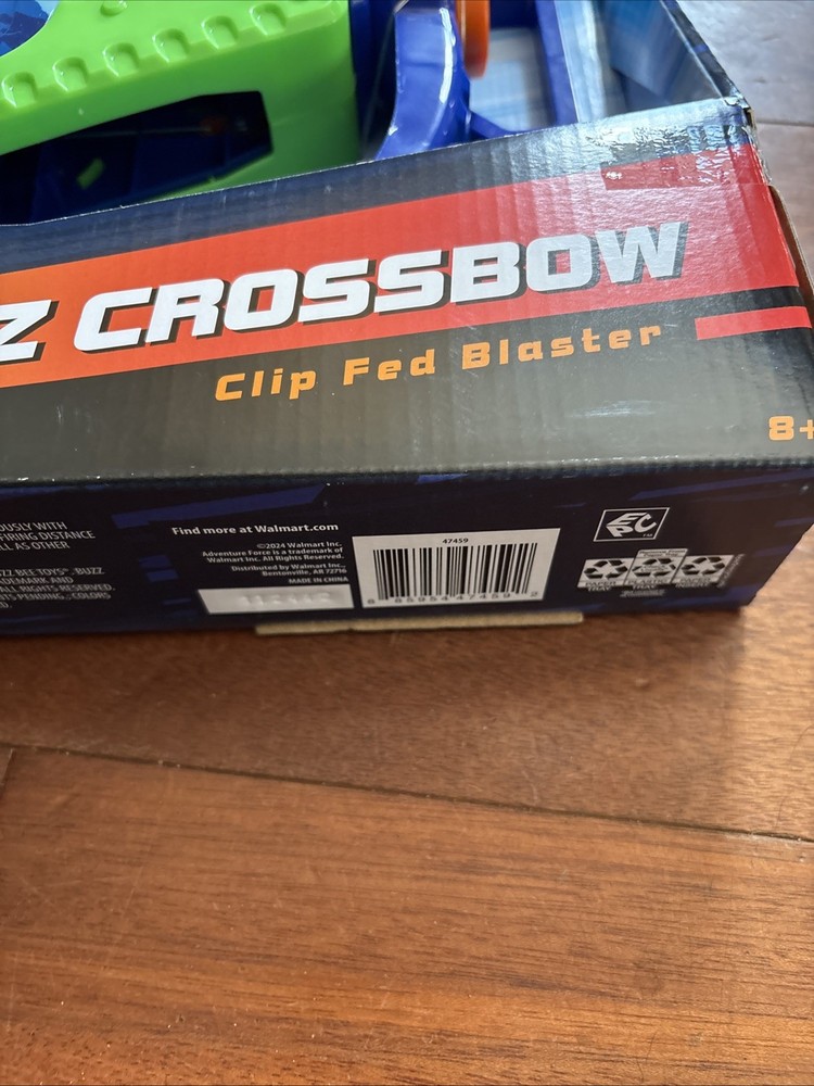 Adventure Force EZ Pull CROSSBOW Clip feed Blaster With 20 Accu-Blast Darts New