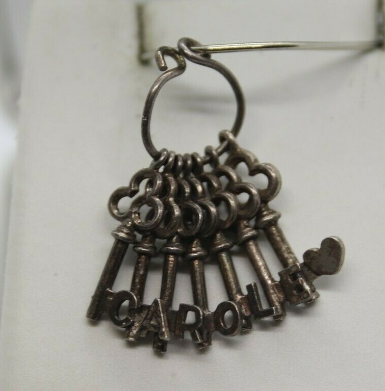 Sterling Silver CAROLE 3 Keys Charm