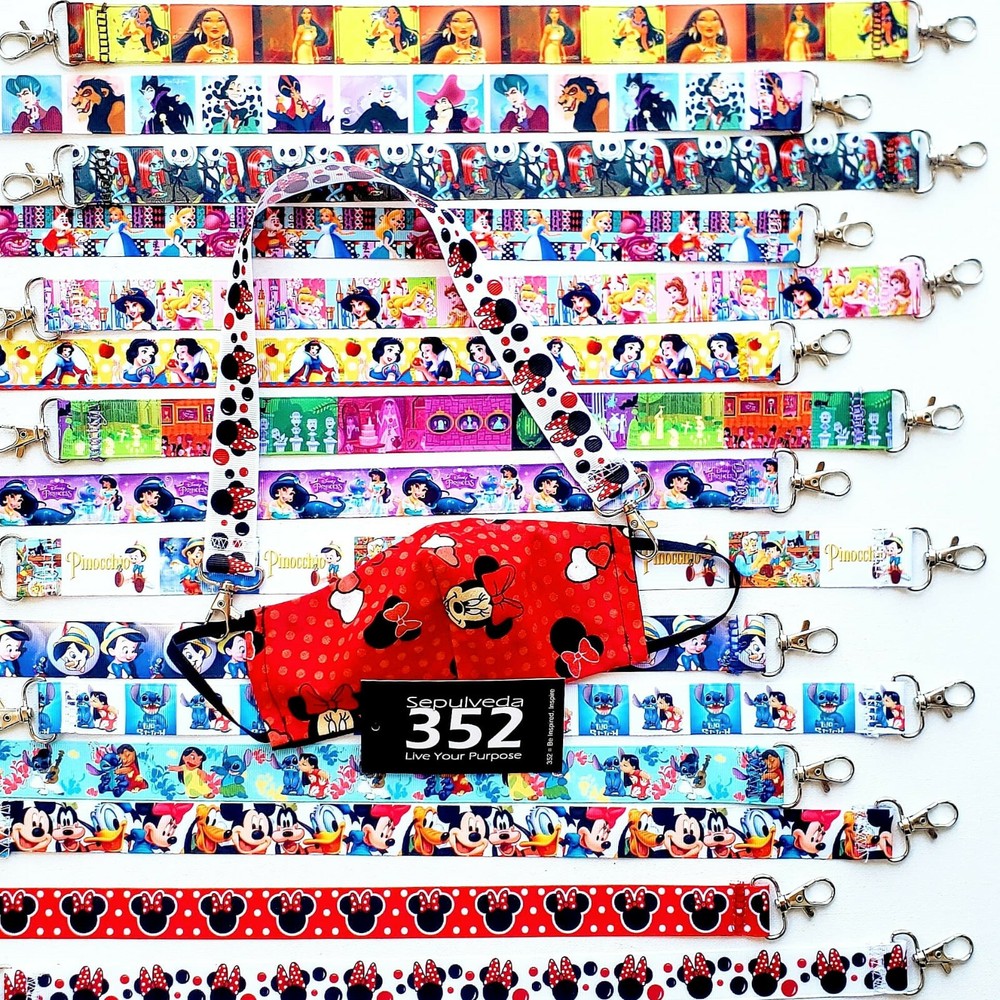 Disney face mask Lanyard