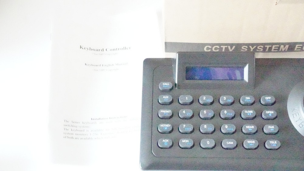 PTZ CCTV Controller Speed Dome Camera 3D Keyboard Controller RS485 Joystick