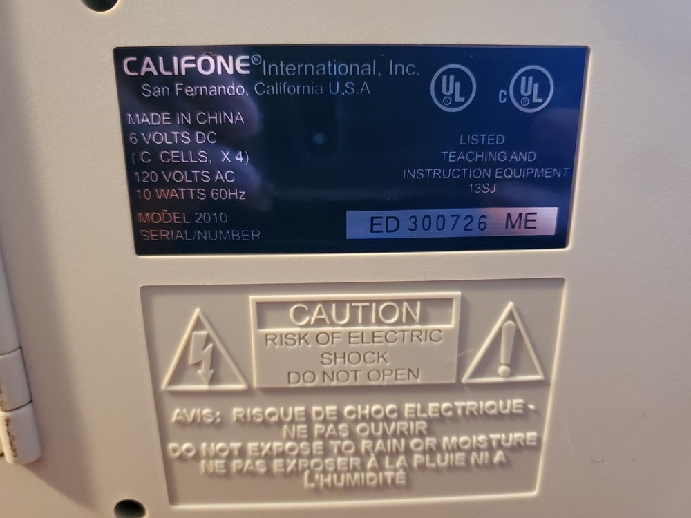 Califone CardMaster Magnetic Card Reader Series 2000 2010